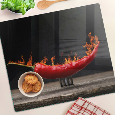 Tábua para cozinha Fogo e pimenta