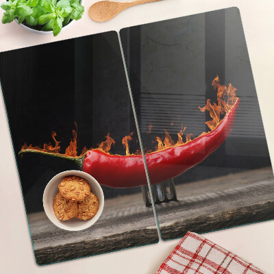 Tábua para cozinha Fogo e pimenta