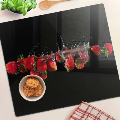 Tábua para cozinha Morangos na água