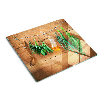 Tábua para corte Ervas na cozinha