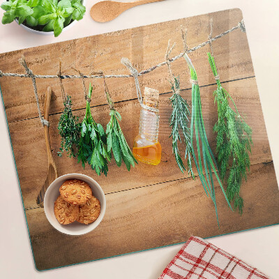Tábua para corte Ervas na cozinha