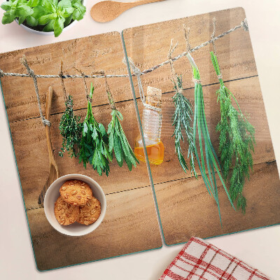 Tábua para corte Ervas na cozinha