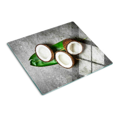 Tábua para corte Coco em fundo de concreto