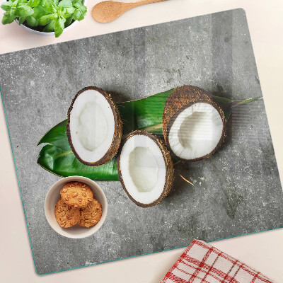 Tábua para corte Coco em fundo de concreto