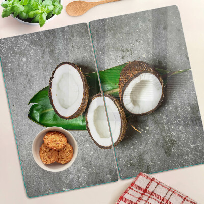 Tábua para corte Coco em fundo de concreto