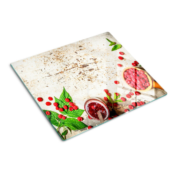 Tábua para cozinha Framboesas e folhas