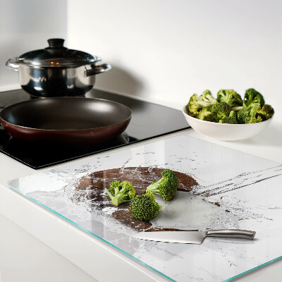 Tábua para corte Coco com água e splash