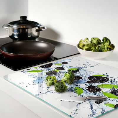 Tábua para corte Fruta na água