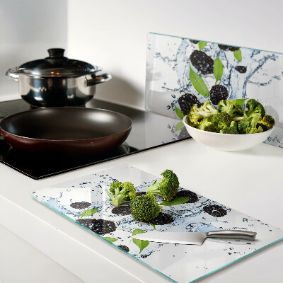 Tábua para corte Fruta na água