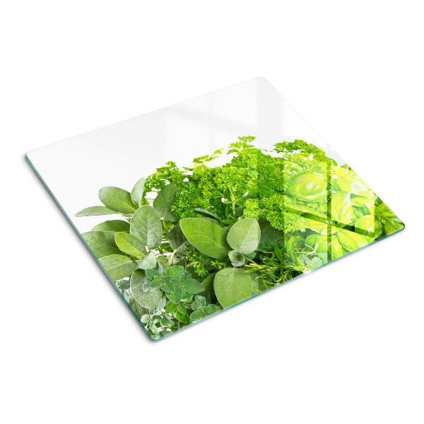 Tábua para corte Ervas e folhas verdes