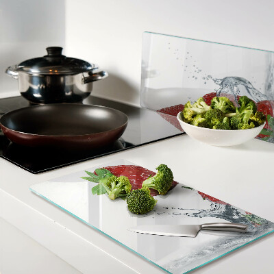 Tábua para corte Morangos na água