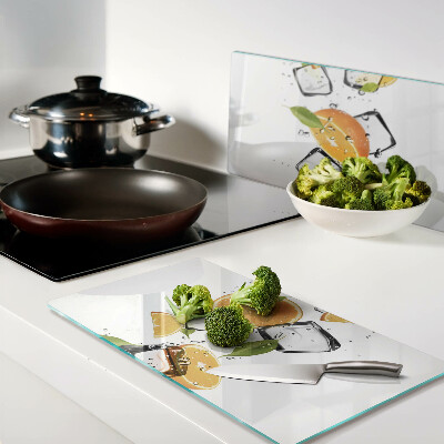 Tábua para cozinha Cítricos com gelo