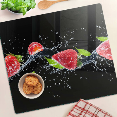 Tábua para cozinha Morangos na água