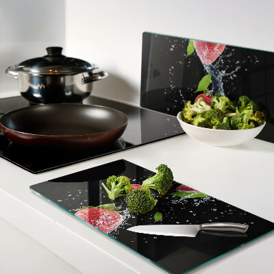 Tábua para cozinha Morangos na água