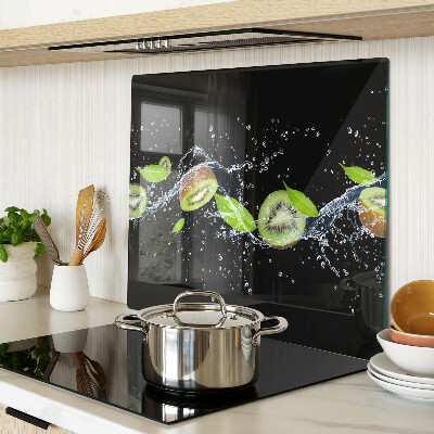 Tábua para cozinha Kiwi na água com folhas