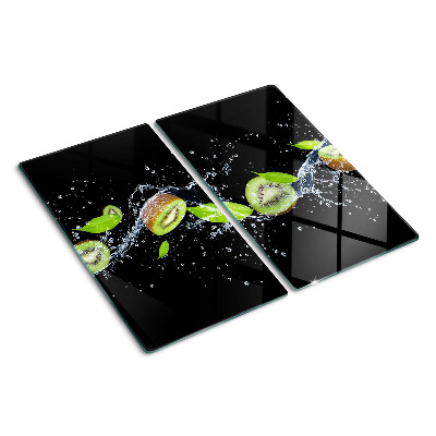 Tábua para cozinha Kiwi na água com folhas