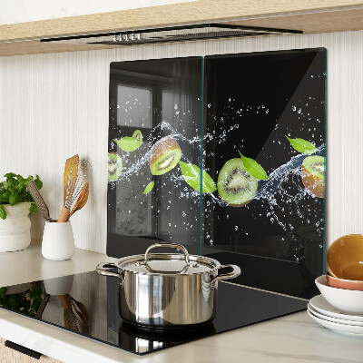 Tábua para cozinha Kiwi na água com folhas