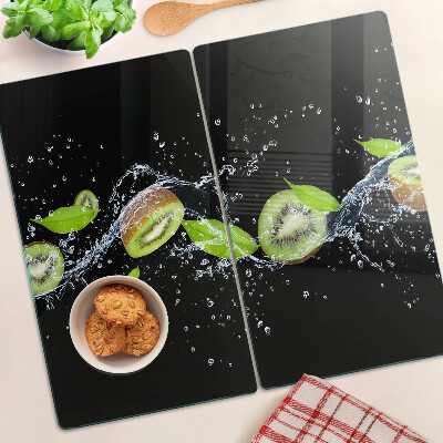 Tábua para cozinha Kiwi na água com folhas