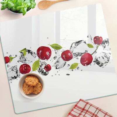 Tábua para corte Maçãs vermelhas com gelo