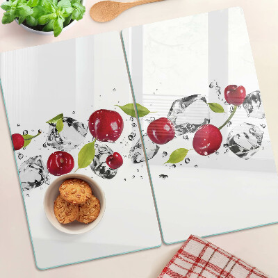 Tábua para corte Maçãs vermelhas com gelo