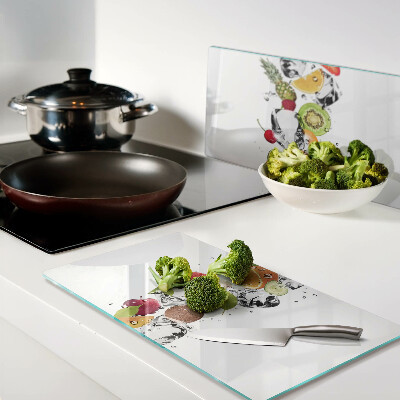 Tábua para cozinha Fruta com gelo