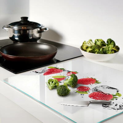 Tábua para corte Morangos com gelo