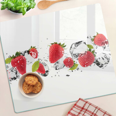 Tábua para corte Morangos com gelo