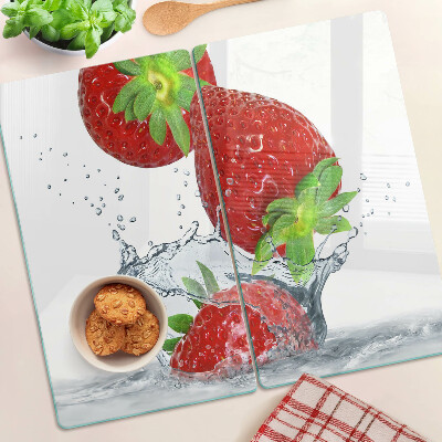 Tábua para corte Morangos na água