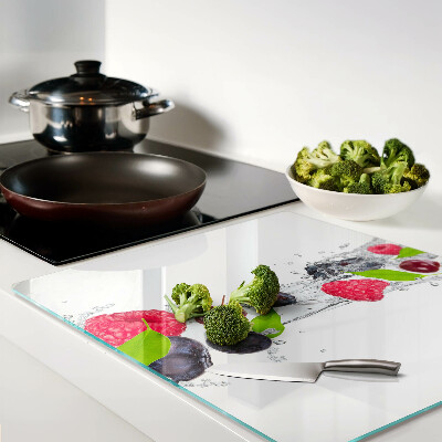 Tábua para corte Fruta na água