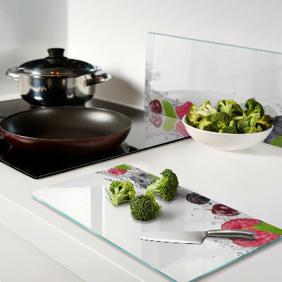 Tábua para corte Fruta na água