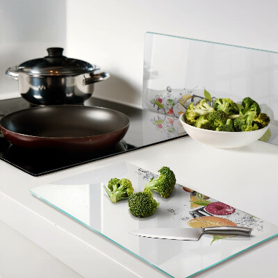 Tábua para cozinha Fruta na água