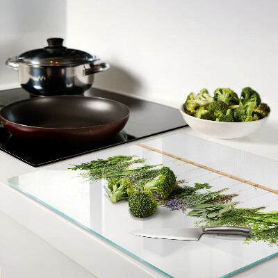 Tábua para cozinha Ervas secas em uma corda