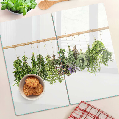 Tábua para cozinha Ervas secas em uma corda
