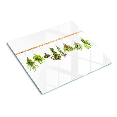 Tábua para cozinha Ervas secas em um barbante