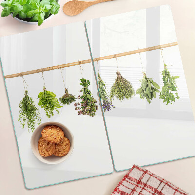 Tábua para cozinha Ervas secas em um barbante