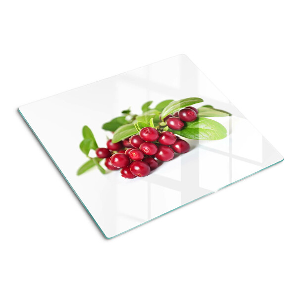 Tábua para corte Cranberries com folhas