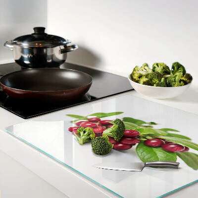 Tábua para corte Cranberries com folhas