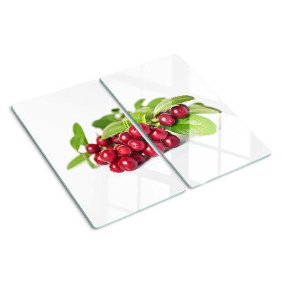 Tábua para corte Cranberries com folhas