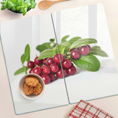 Tábua para corte Cranberries com folhas