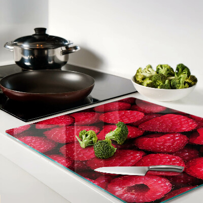 Tábua para cozinha Framboesas no fundo