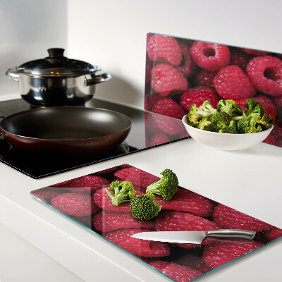 Tábua para cozinha Framboesas no fundo