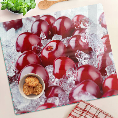 Tábua para corte Uvas vermelhas no gelo