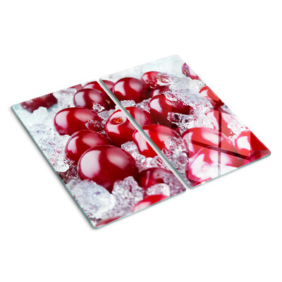 Tábua para corte Uvas vermelhas no gelo