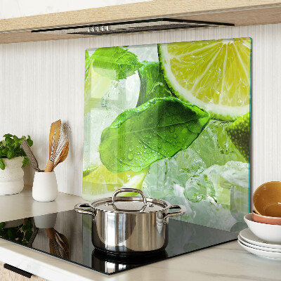 Tábua para cozinha Limões e folhas de hortelã