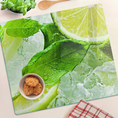 Tábua para cozinha Limões e folhas de hortelã