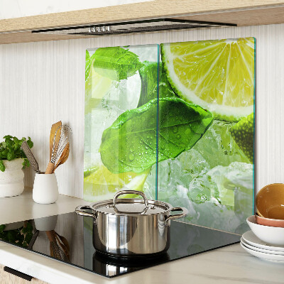 Tábua para cozinha Limões e folhas de hortelã