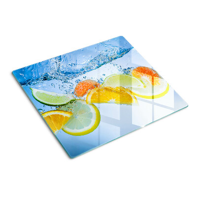 Tábua para corte Frutas cítricas em água