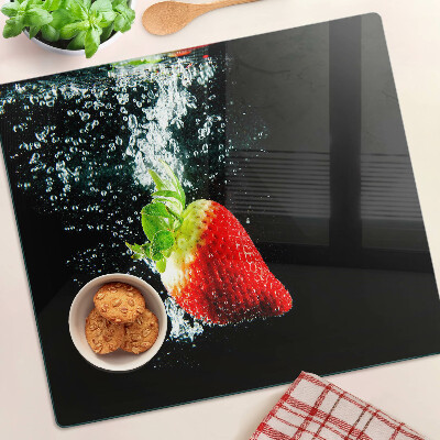 Tábua para cozinha Morango na água