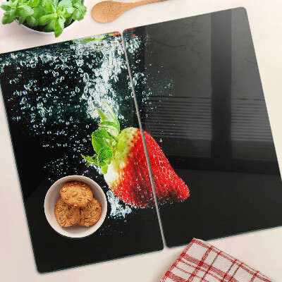 Tábua para cozinha Morango na água