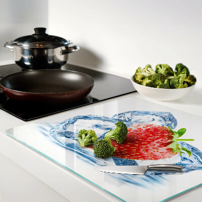 Tábua para corte Morango no gelo